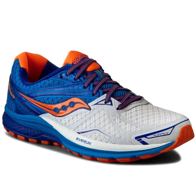 Saucony Men's Ride 9 White/Blue-2